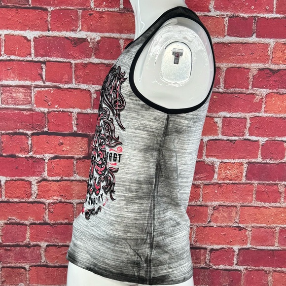 Affliction Men's Graphic Tank Top - Size: Small- Gray / Black - NWT - Picture 5 of 10